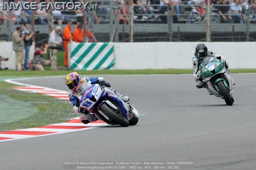 2009-05-09 Monza 4592 Supersport - Qualifyng Practice - Mark Aitchison - Honda CBR600RR